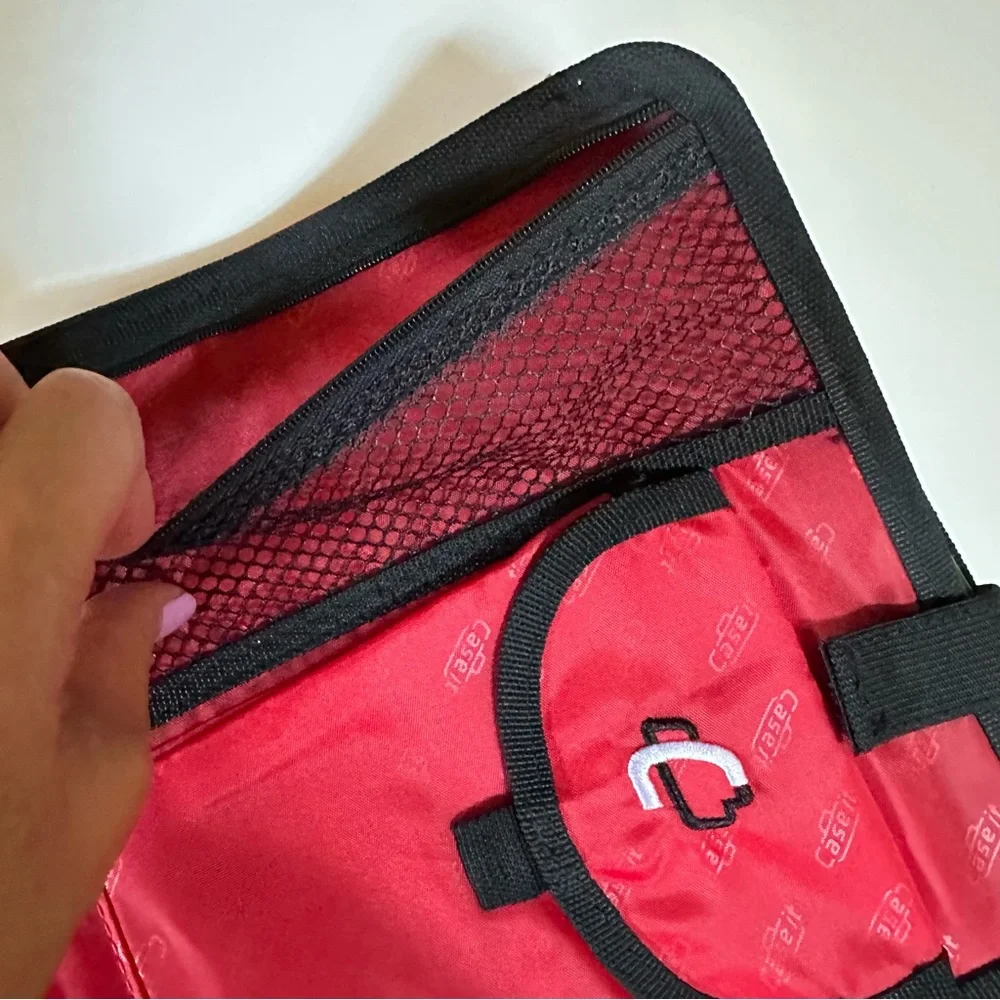 NWOT CASE IT RED 5-Tab Binder Accessory, 5 color tabbed, 6 pocket expandable